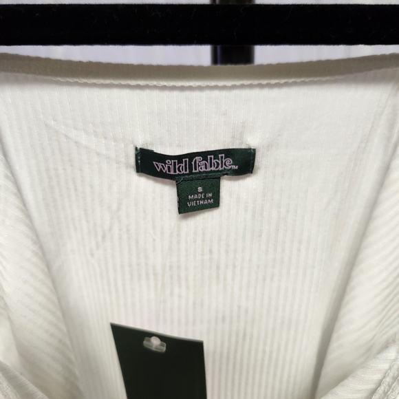 Wild Fable white cami bodysuit, size small. - Picture 3 of 4